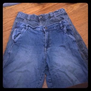 Wrangler and Faded glory jean shorts